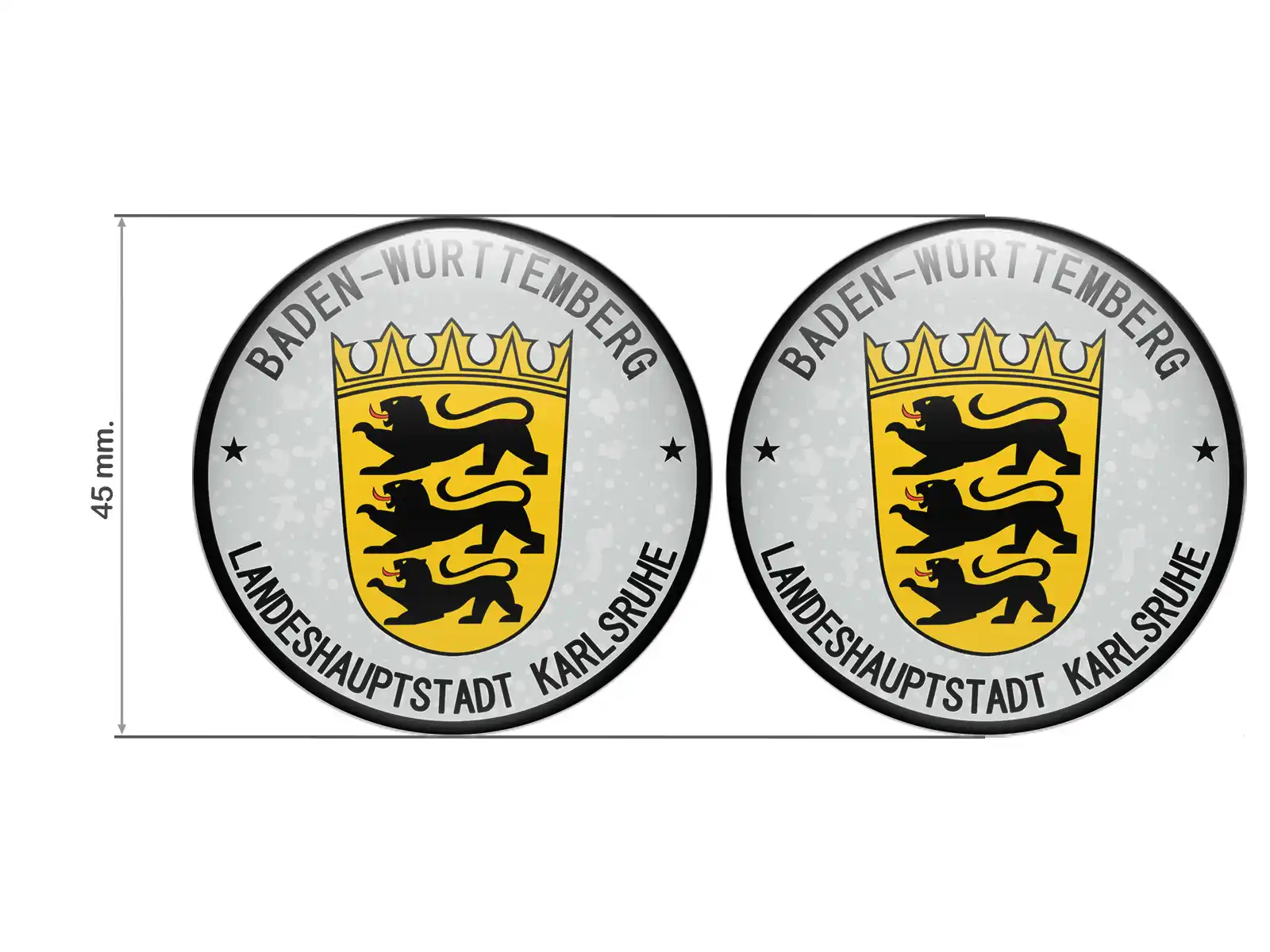 Klebemarke TUV Landeshauptstadt Karlsruhe Nummernschild Plakette